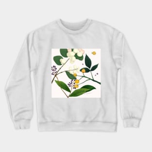 Nature plants' pattern Crewneck Sweatshirt